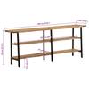 Console Table 180 x 35 x 70 cm Solid Mango Wood
