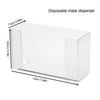 Dustproof Face Cover Gloves Dispenser Wall Mount Clear Acrylic Face Mask Storage Box Container