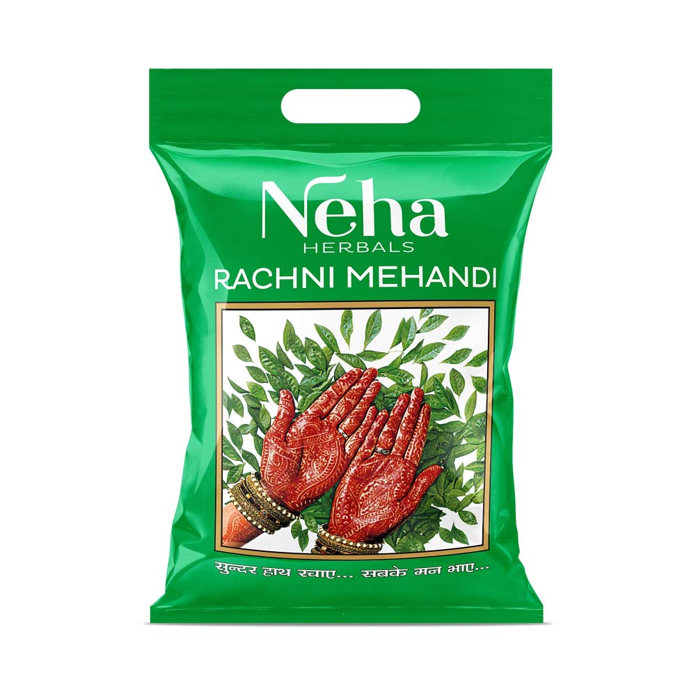 

Neha Herbals Rachni Mehandi Natural Henna Powder For Deep Mehndi Color And Hand Foot Body Art Stain 500 g Pack Of 1