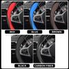 Carbon fiber Cow Leather Car Steering Wheel Cover For BYD Atto 3 Tang F3 E6 Yuan Plus Song Max F0 Qin G3 I3 Han Auto Accessories