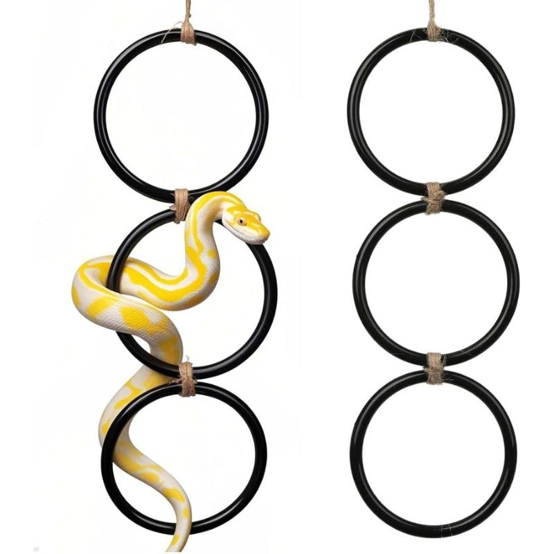 Climbing Snake Uses Climbing Ring To Climb Pet Three-ring Rope Ladder Toy