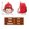 Kids Unisex Cute Cartoon Shape Soft Plush Backpack Large Capacity Travel Bag School Bag