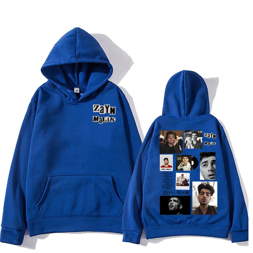ZAYN Nadruk Modne Bluzy Zayn Malik Retro Hip Hop Pulower Unisex Oversize Topy Jesień Długi Rękaw Bluza Męska Damska Odzież