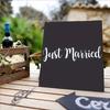 1 Set Just Married Vinyl Decal Sticker - Easy to Apply & Remove, Matte Finish for Car Windows & Doors, for Weddings