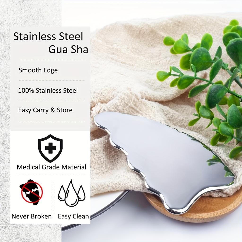 Body Gua Sha Tools Stainless Steel GuaSha Tool Manual Massage Sticks for Jawline Sculpting Whole Body Skin Care Massager