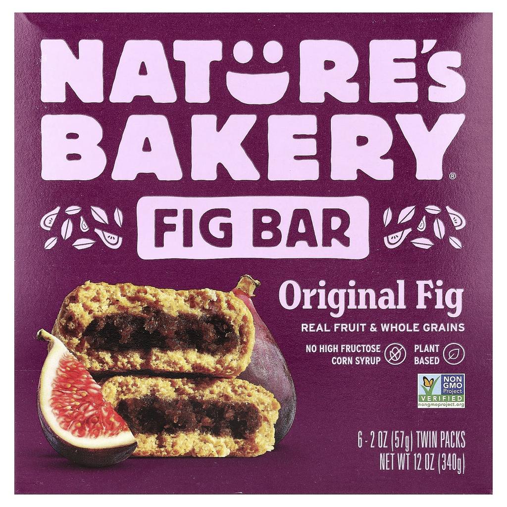 Nature's Bakery Fig Bars, Original Fig, Twin Pack of 6, 57g (2oz) Each