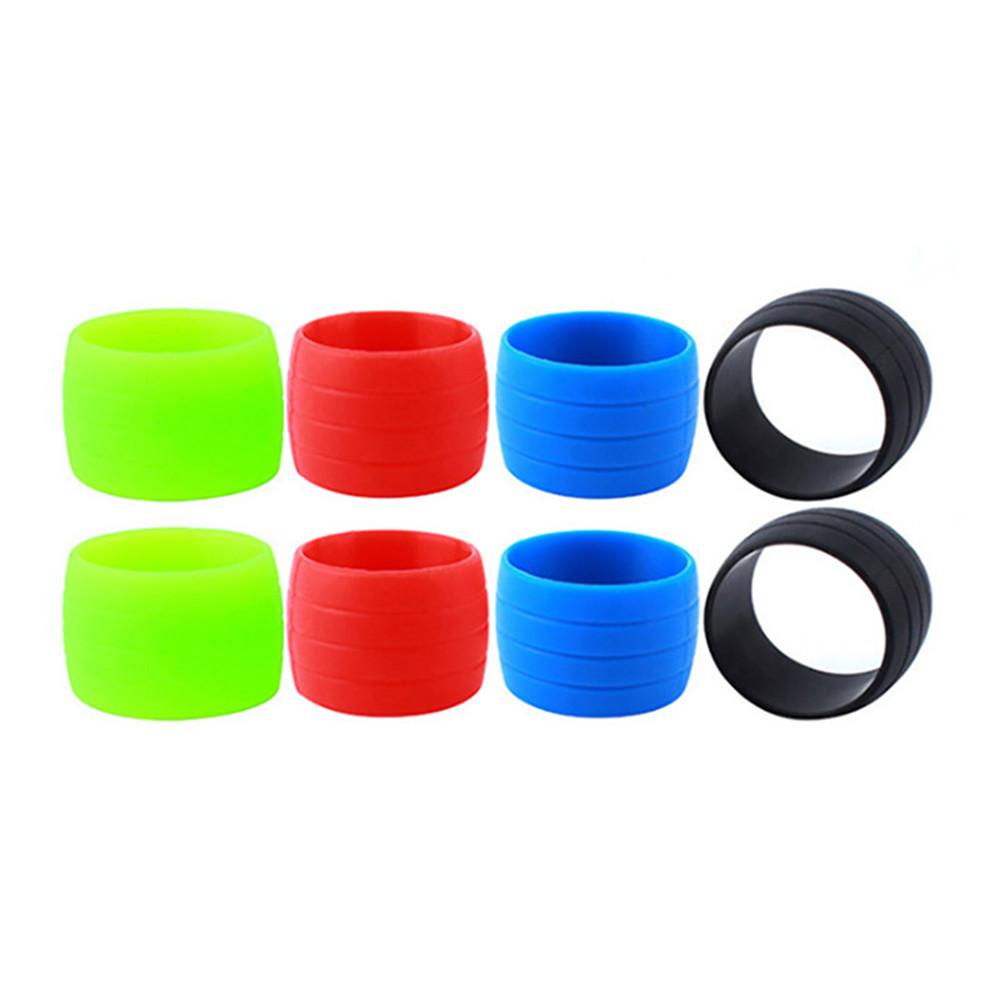 2pcs Cycling Handlebar  Tape Fixing Ring Silicone Protective Sleeve For Road Bike Mtb