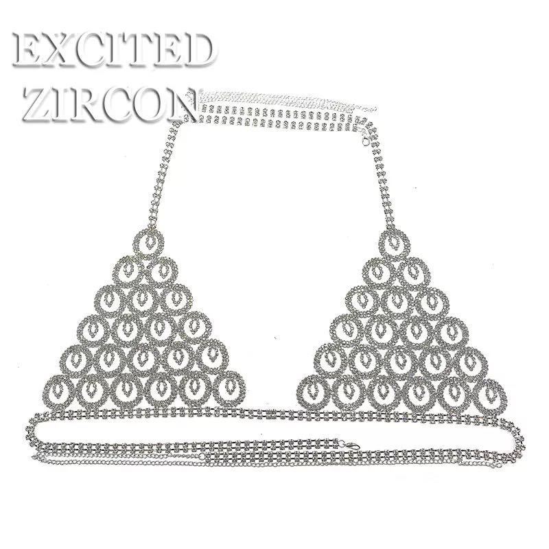 New Product Body Chain Set Nightclub Rhinestone Bra Underwear Clothing Sexy Underwear Jewelry Body Chain