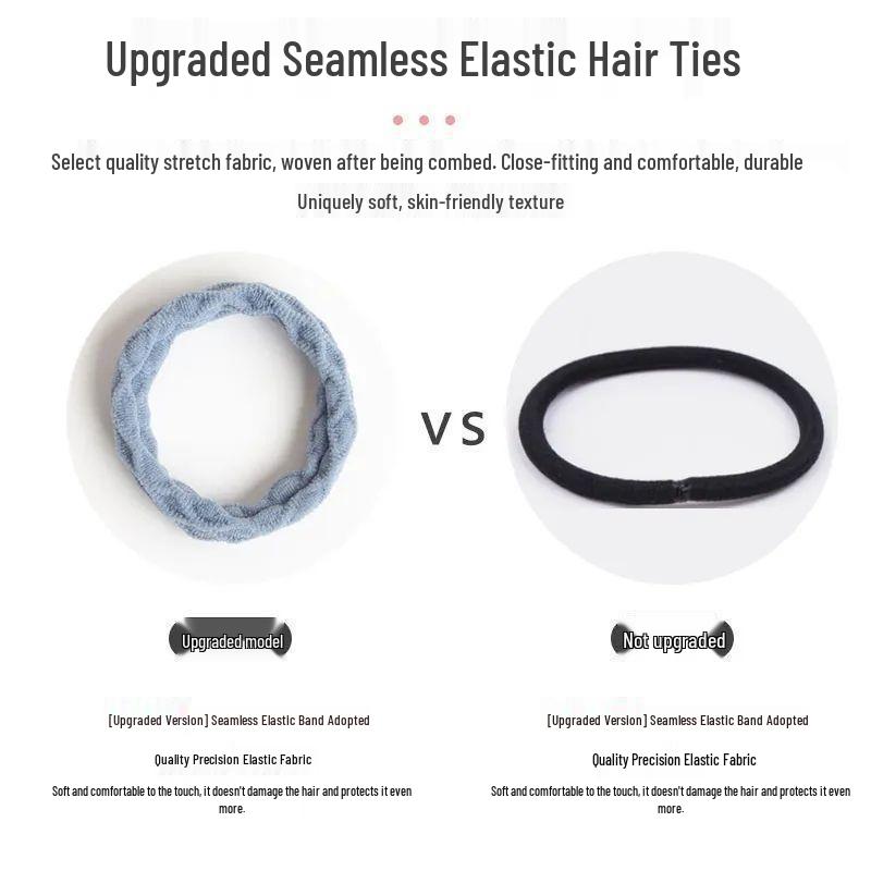 Seamless High Elastic Hair Tie: Thick, Simple Korean-Style Hair Band for Adults