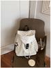 Schoolbag cute hood backpack women 1011 new sweet girl canvas schoolbag summer leisure travel light backpack