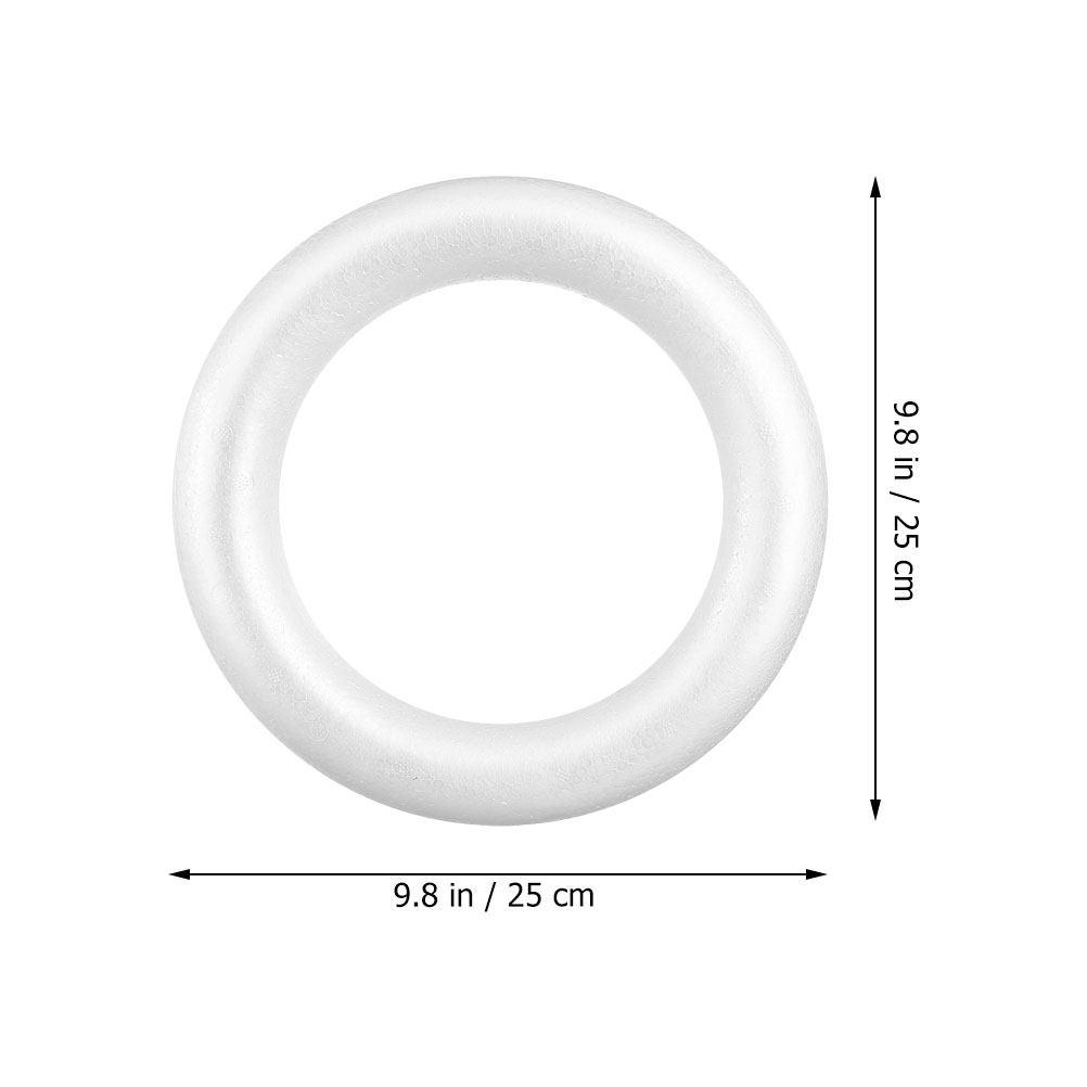 DIY Round Foam Circle Unfinished Craft Ring Painting Wreath Party Decoration Foam Circles for Crafts Novelty Foams Circle