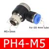 20PCS PH elbow outer hexagon pneumatic quick connector water pipe hose connector 1/8"1/2 3/8 1/4 BSPT