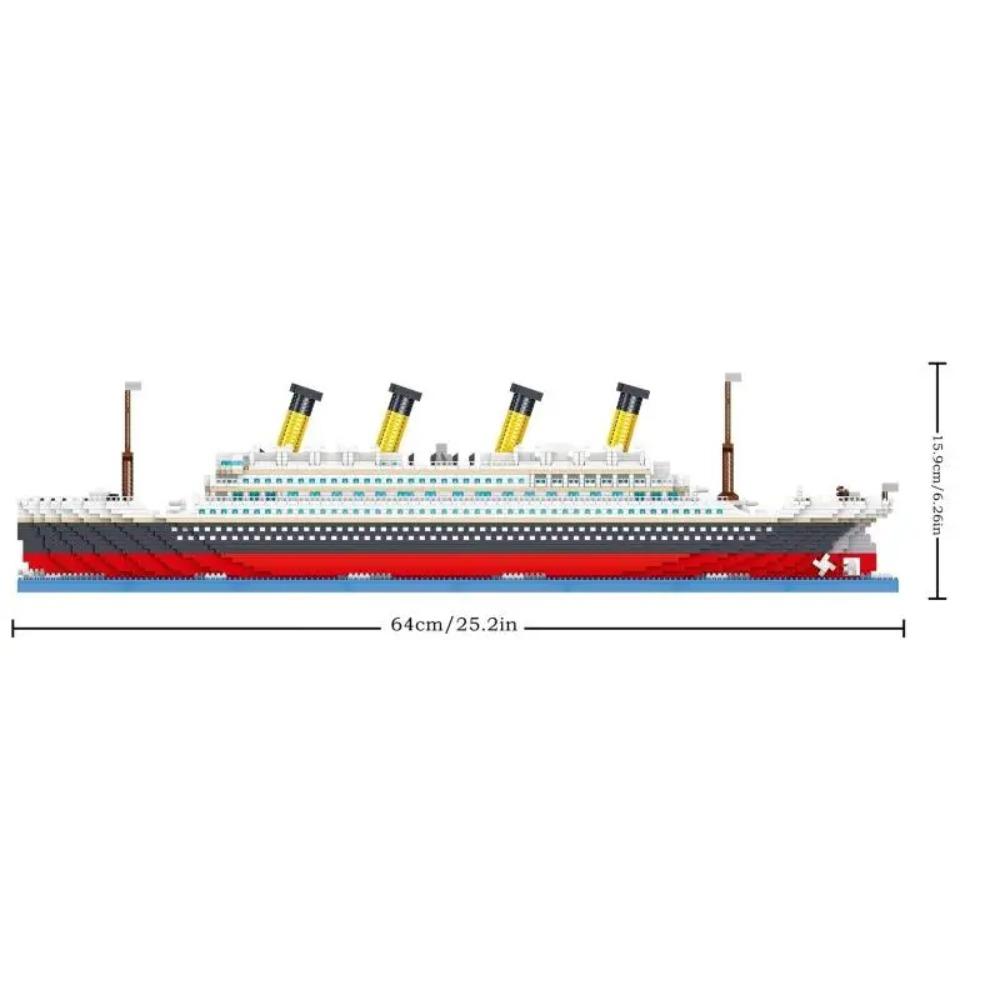 4404 Stück Titanic Bausteine Kreuzfahrtschiff Mini Montagebausteine Modell DIY Spielzeug-Sets Desktop-Dekoration Feiertagsgeschenke Für Erwachsene