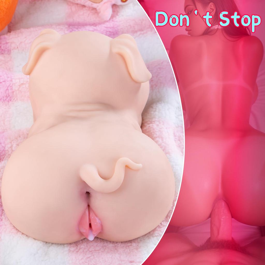 Realistic Sex Doll Male Masturbator Cute Piggy,Sex Toys for Men,Full Size Sex Doll Torso for Vaginal Anal Oral Sex Pocket Female Sex Torso Adult Toys
