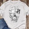 Cat Skull Shirt - Kitty Skeleton Halloween Costume Skull Cat T-Shirt - Cat Lover Gift, Funny Cat Shirt, Summer Shirt, Cool Cat, Cat Shirt