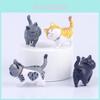 Cute Cat Pvc Figurine Set For Car Interior And Shelf Decor
