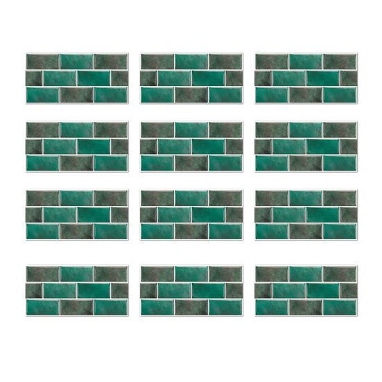 Removable Bathroom Wall Tiles Self-Adhesive PVC Tile Stickers, Waterproof Mosaic Pattern Decals for Kitchen Cover Defects Stickers Home Decor,