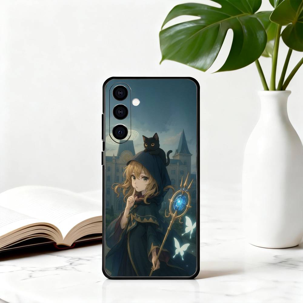 S-Silent M-Monica W-Witch E-Everett Phone Case For Samsung Galaxy A73,A72,A71,A70,A53,A52,A51,Others Soft Black Cover
