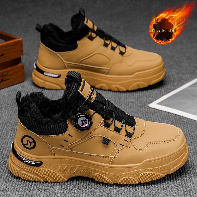 Pánské zimní kotníkové boty Martin s fleecovou podšívkou: Retro, Hřejivé, Trendy, Všestranné pracovní tenisky