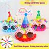 First Birthday Girl Photo Props Set: Hat, Glasses, and Creative Decorations