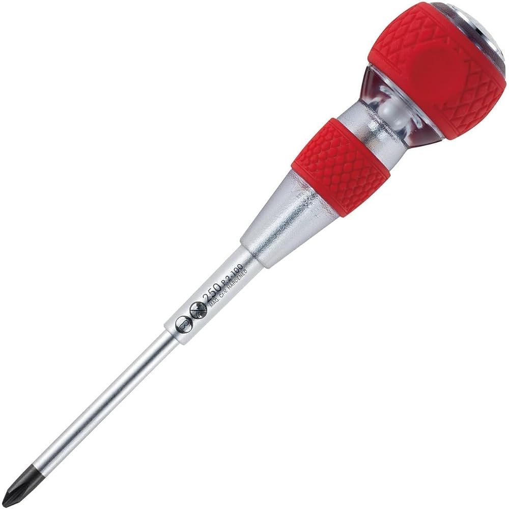 VESSEL (VESSEL) Ball Grip Safety Through-Screwdriver +2 x 100 250