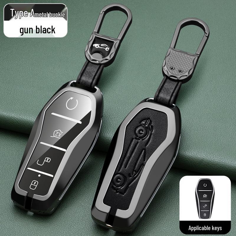 BYD Han, Tang DM, Qin PLUS, Song Pro/Max, Yuan Car Metal Key Case (2021 Model)