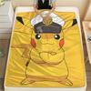 Cartoon Pikachu pattern Flannel Blanket, High quality Comfortable for All Seasons, Home Decor, Warmth and Comfort, Perfect for Gifts.