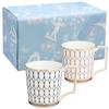 Wedgwood Officiële Bruiloftsinpakking Renaissance Goud Mokbeker Paar 300ml Roze Blauw Servies Cadeau Feest Cadeau Paar Geïmporteerd Product