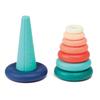 Jeux D'éveil - LUDI - Pyramide - 8 Anneaux Colorés - Plastique Souple - Dès 10 Mois