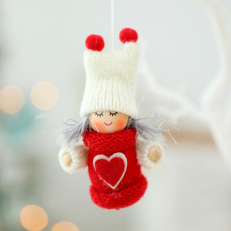 Wool Doll Pendant, Cute Cartoon Doll Ornament One Size