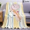 Beach Day Lightweight Microfiber Soft Christmas Fleece Blanket Warm Cozy Throw for Bed Sofa Office Travel All Season