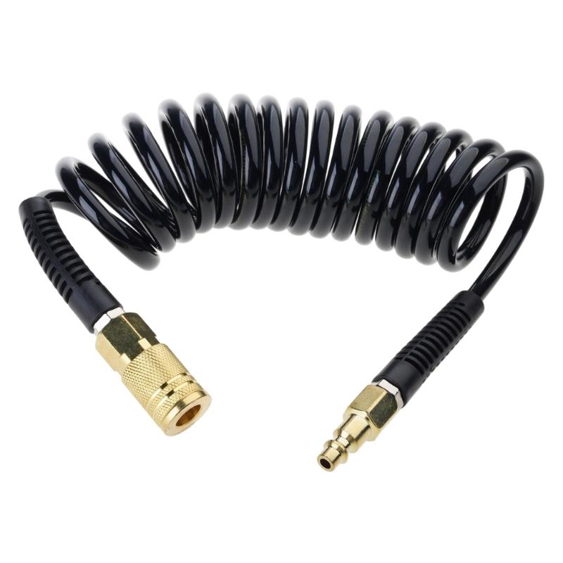 1.0 MPa 2 Mm Air Compressor Hose with PU Coiled Body for Repair Work, Inflation Service, Workshop Storage and Daily Garage Service