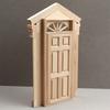Customizable Blank Door With Realistic Openable Design For Miniature Collector And Model Builders Doll House Accessory