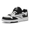 Anta Kids Synthetic Leather Fashion Versatile Wear Resistant Breathable Low Top Skate Shoes Kids Skate Shoes Black White 312438008-3