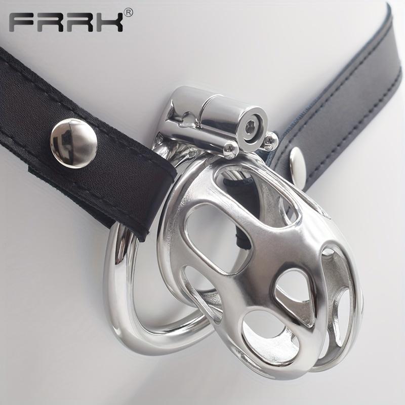 1ks mužský pás cudnosti s kovovou klecí na penis z nerezové oceli mužské hračky pro potěšení Velké BDSM sexuální produkty pro muže gay