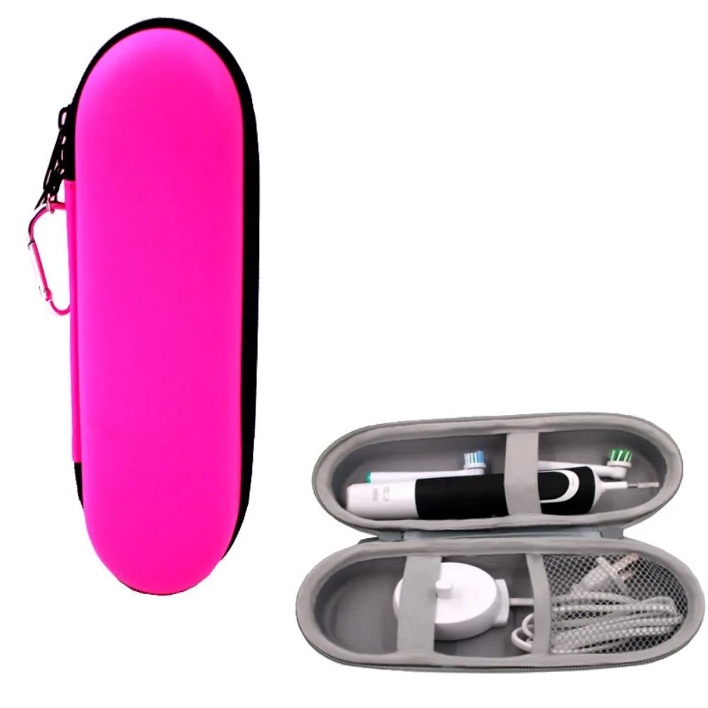 EVA Electric Toothbrush Storage Box Empty Protective Electric Toothbrush Case with Handle Large Capacity Toothbrush Travel Case