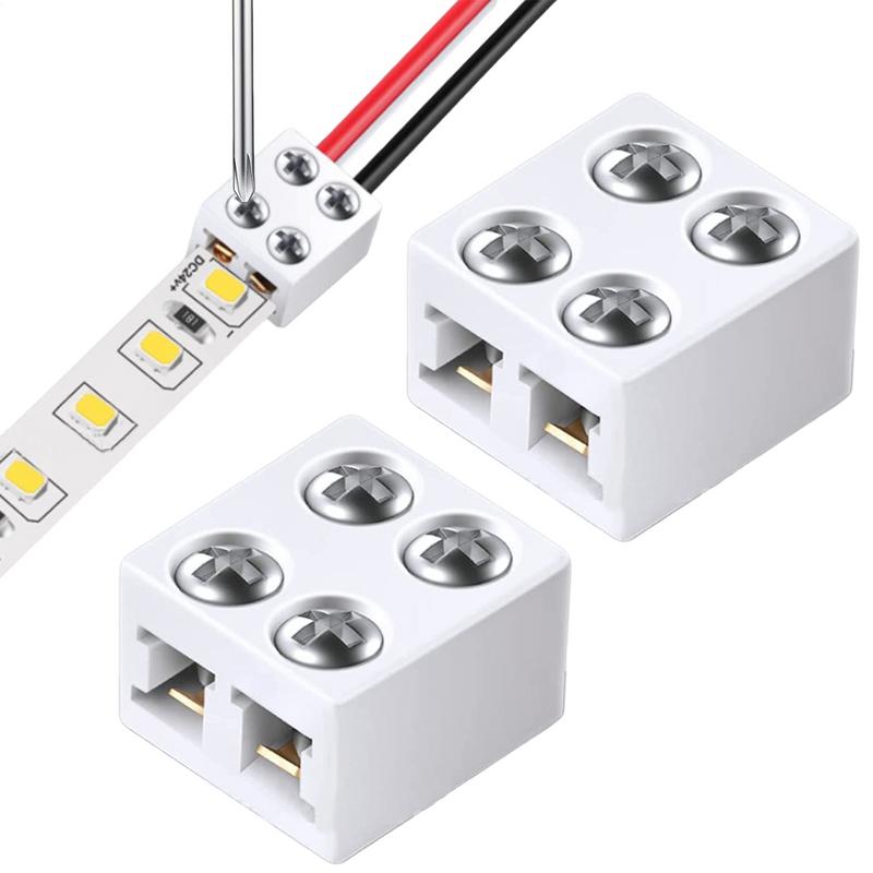 8mm LED Light Strip Connectors Sturdy LED Connector User-Friendly LED Connecting Versatile LED Strip Light Connectors