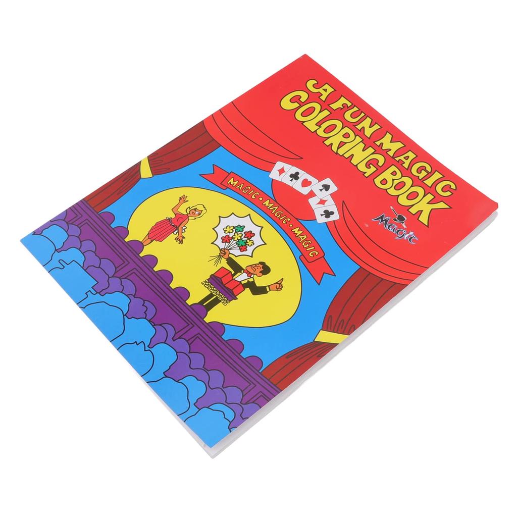 Coloring Book Magician Prop Anime Design Suitable for Kids and Perfect for Events with Family and Friends Women,