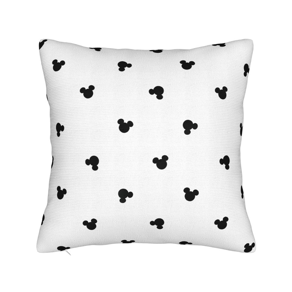Mickey Mouse Kuddfodral Polyester Kudde för Soffa Söt Känd Tecknad, Avslappnade Kuddfodral
