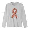 Womens Peach Ribbon Uterine Endometrial Cancer Awareness T Shirt Black 2X Large vintage Washed Unisex fashion Slightly
