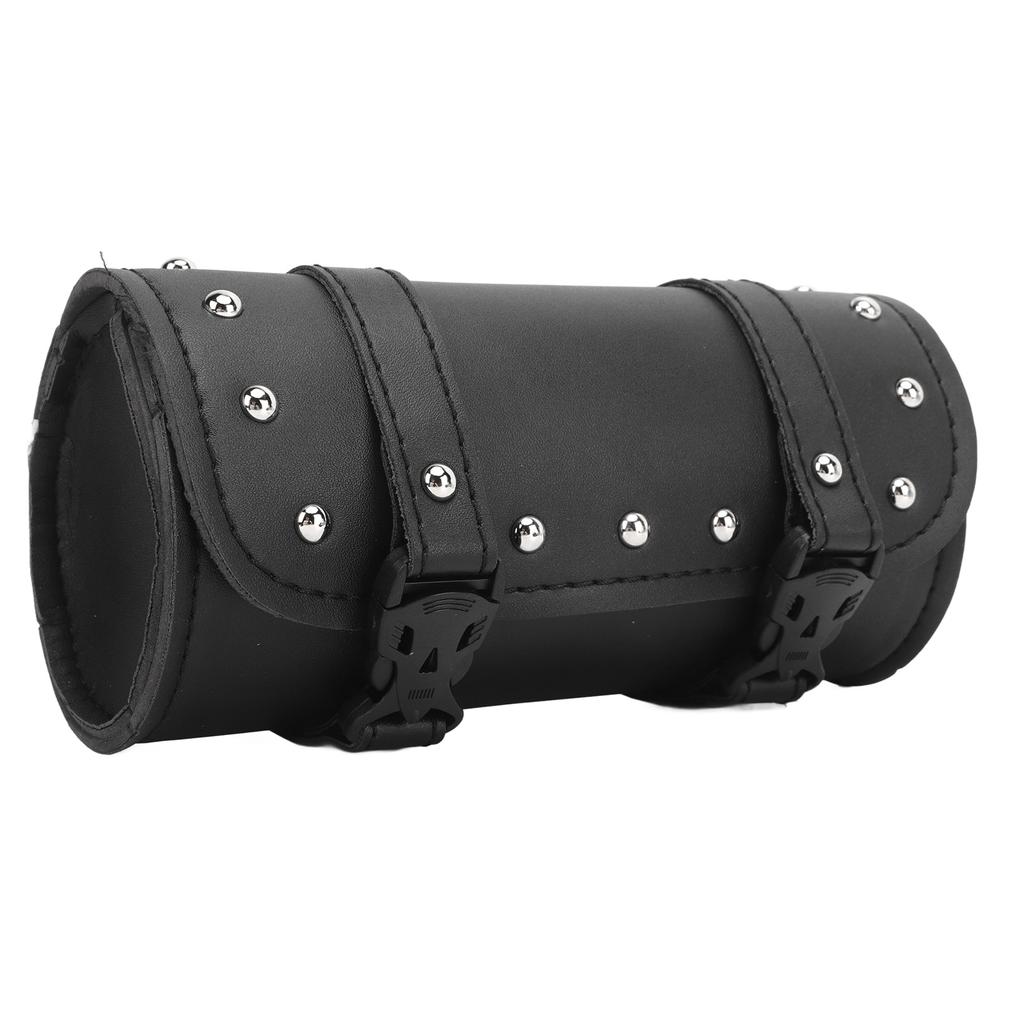 1Pcs Motorcycle Tool Bag Black 2 Strap Buckle Closure Tool Waterproof Wear Resistant Multifunctional for Motorbike