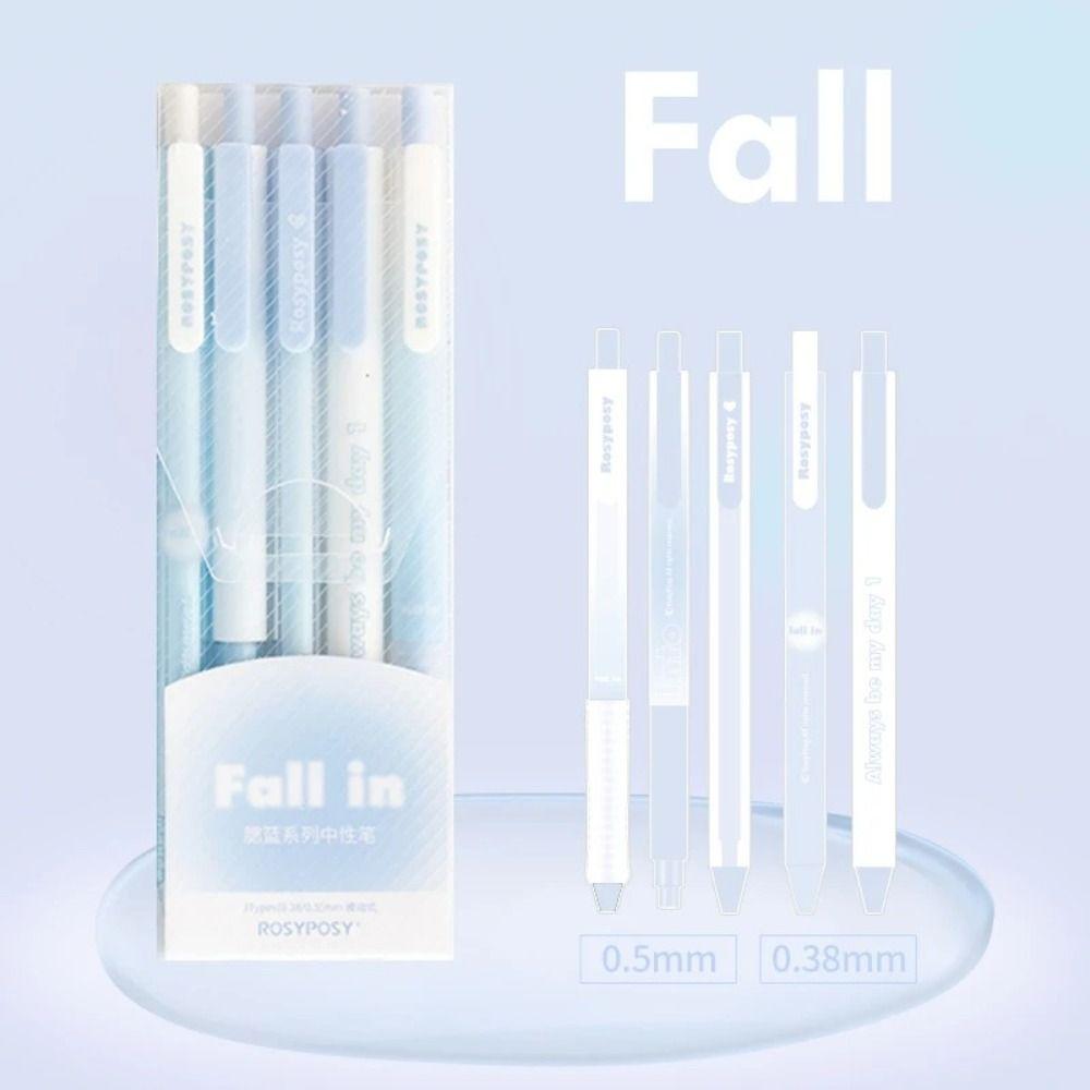 Farbverlauf Gelstift Set Schwarze Tinte Kunststoffgehäuse Blush Design Gelstifte Set Schreibwaren Büroartikel Schreibwaren