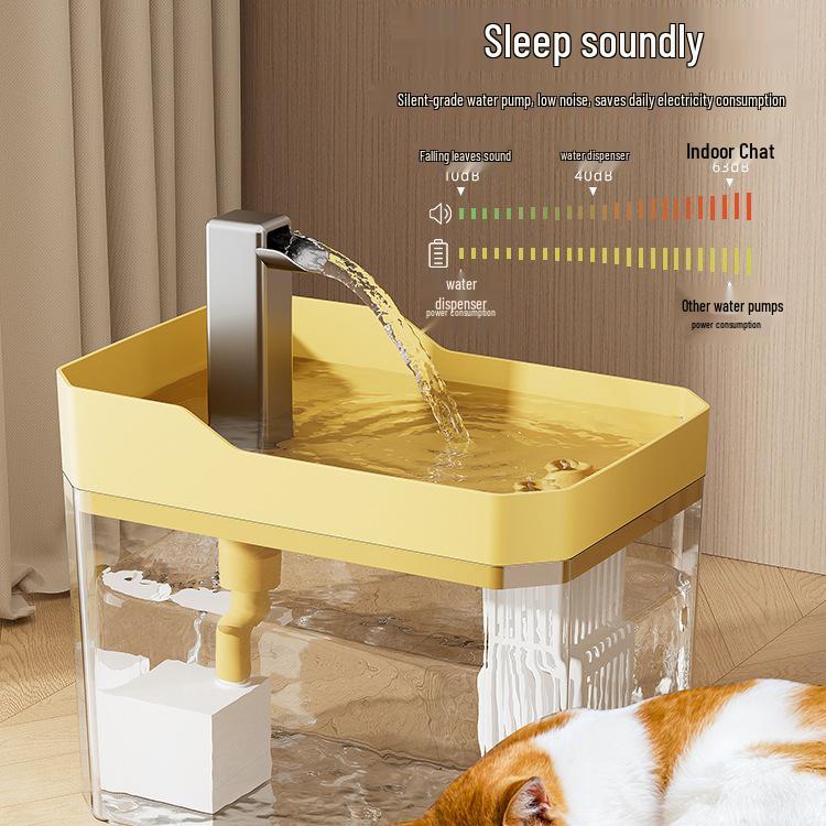 Silent Cat & Dog Automatic Water Dispenser with Flowing Circulation