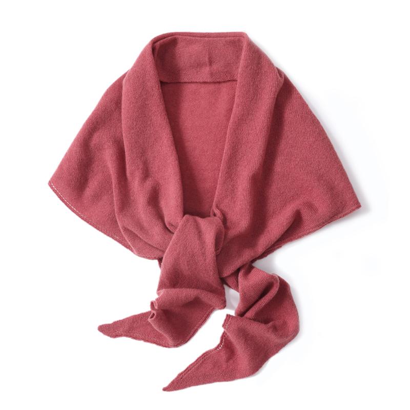 100%Wool Knitted Shawls Women Autumn Winter Fashion Big Triangular Shoulder Scarf Elegant Cape Poncho Multi-functional Pashmina