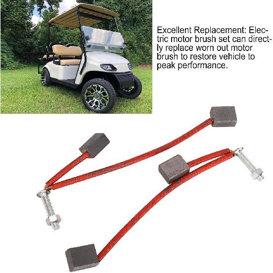 Cart Starter Generator Brushes, 2PCS Car Starter Motor Brush Set Replacement 103347301 114-01-2034AS for Precedent 2001-Up for EZ 2008-Up