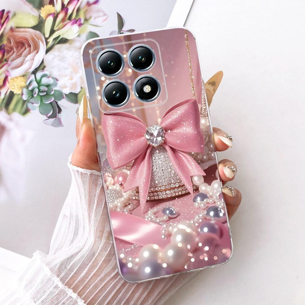 Transparent Casing For Xiaomi 14T Pro Case Cute Cat Luxury Fashion Butterfly Funny Cool Painted Cover 2407FPN8EG