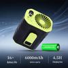 Compact Waist-Hanging High-Speed Portable Fan for Outdoor Cooling and Heat Relief