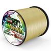 Ashconfish 4-strand fishing PE line X4 - Fishing line, PE, White, Yellow, Multicolor, Ultra-strong, High sensitivity, Abrasion resistant, Low stretch