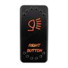 12V 24V Laser Rocker Switch Orange Led Light ON OFF / ON OFF ON for Car Boat Polaris RZR Can-Am ATV UTV RV Maverick Commander