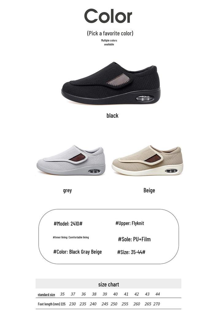 Scarpe da Passeggio da Donna 2025 in Rete Traspirante con Velcro - Suola Morbida, Comfort Casual